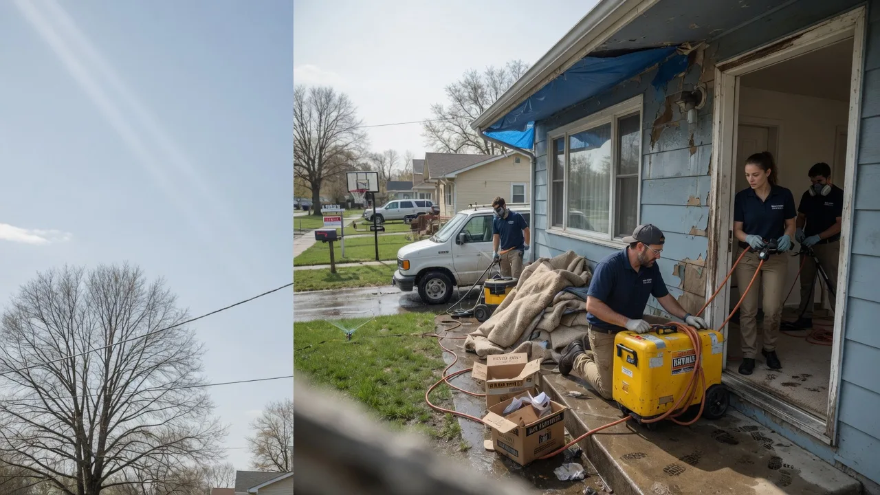 Basement Flood Cleanup in Timewell, IL near me